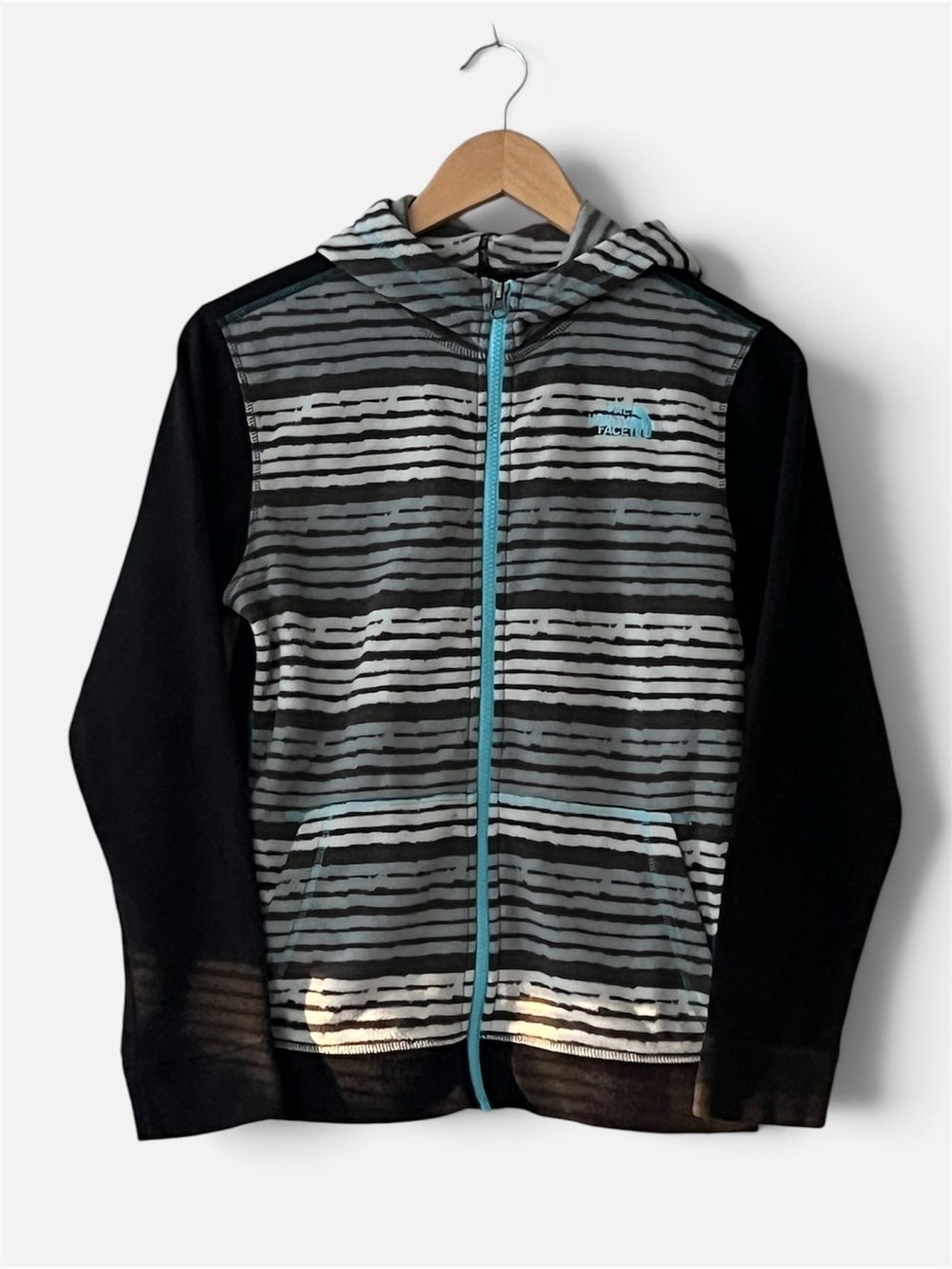 The North Face Boys Hooded Full Zip Fleece Jacket L 14-16